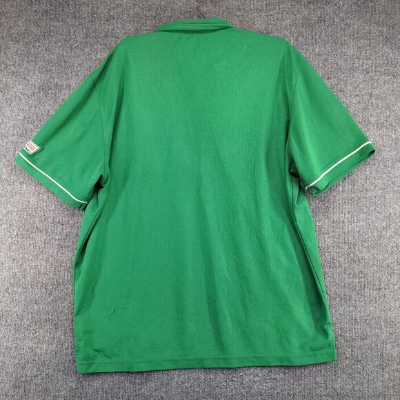 Krispy Kreme Men's Hydrovent Employee Piping Polo Shirt Uniform Green Large - Picture 6 of 13